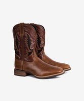 Men's Embroidered Square Toe Vintage Western Boots